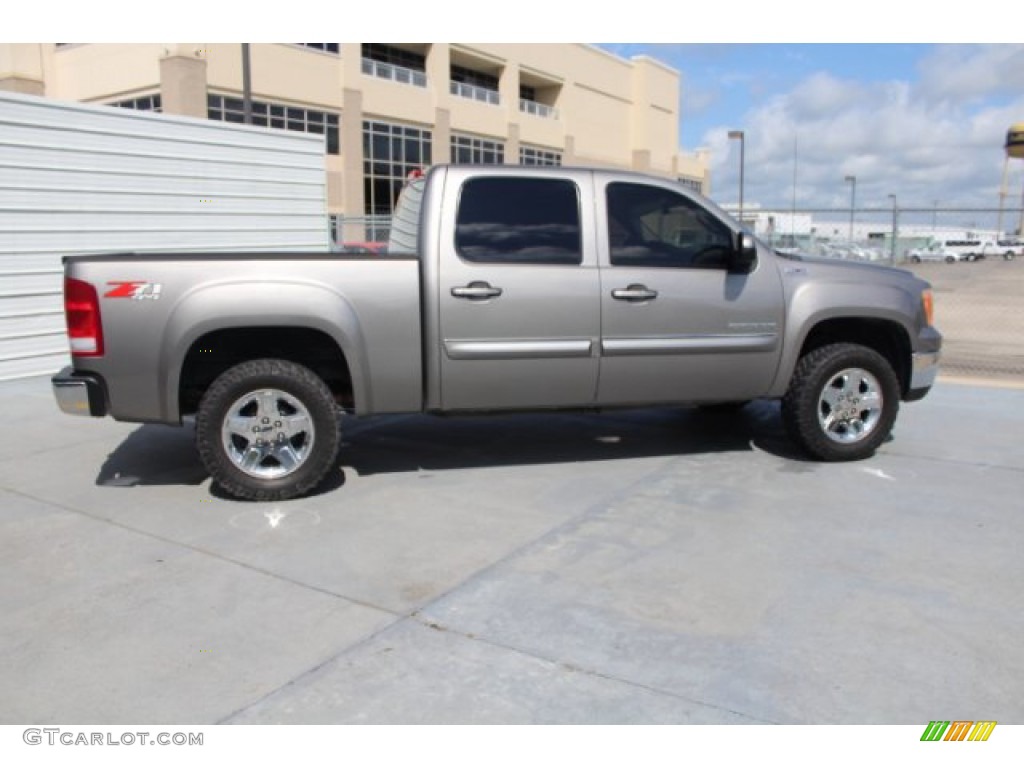 2012 Sierra 1500 SLT Crew Cab 4x4 - Steel Gray Metallic / Light Titanium/Ebony photo #10