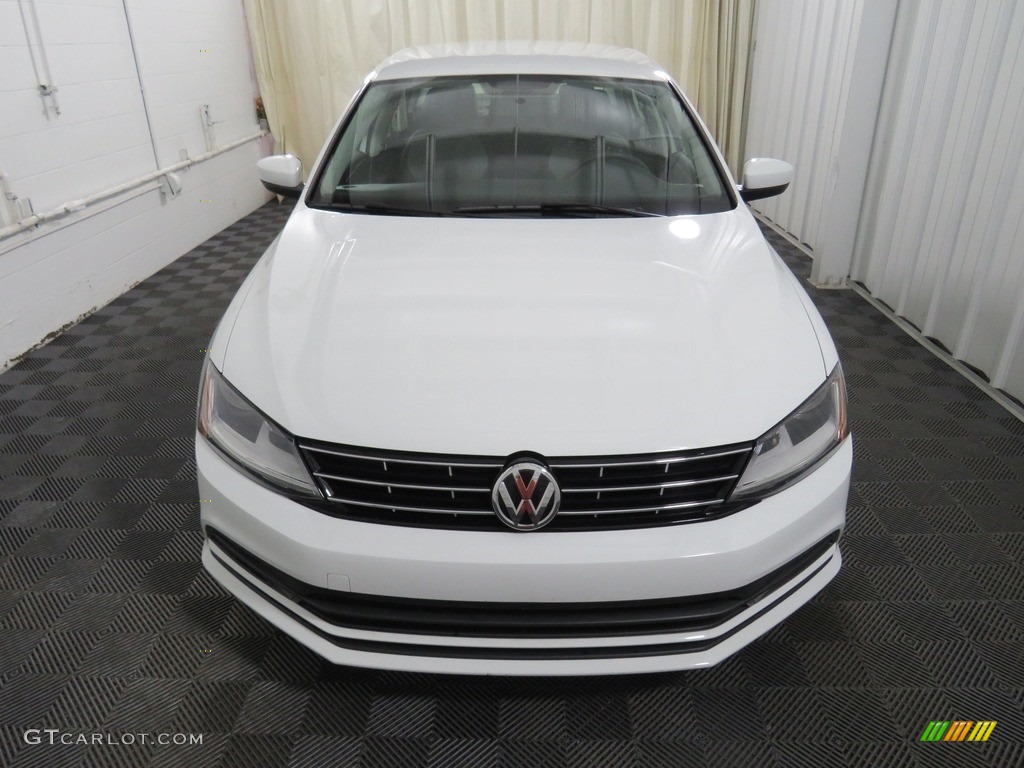 2018 Jetta S - Pure White / Black/Palladium Gray photo #5
