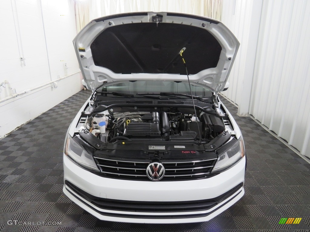 2018 Jetta S - Pure White / Black/Palladium Gray photo #6