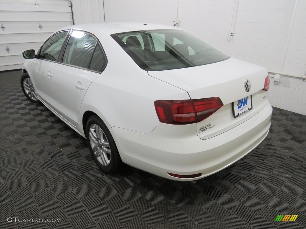 2018 Jetta S - Pure White / Black/Palladium Gray photo #11