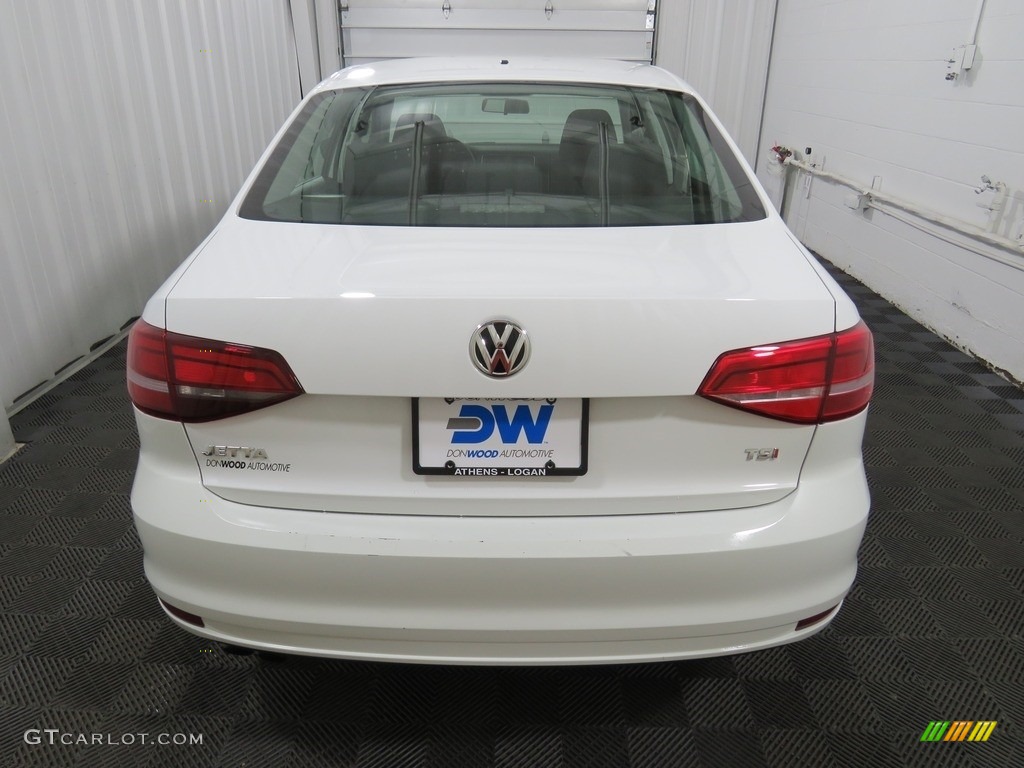 2018 Jetta S - Pure White / Black/Palladium Gray photo #14