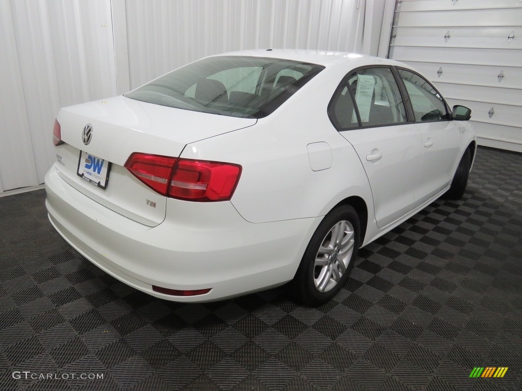 2018 Jetta S - Pure White / Black/Palladium Gray photo #15