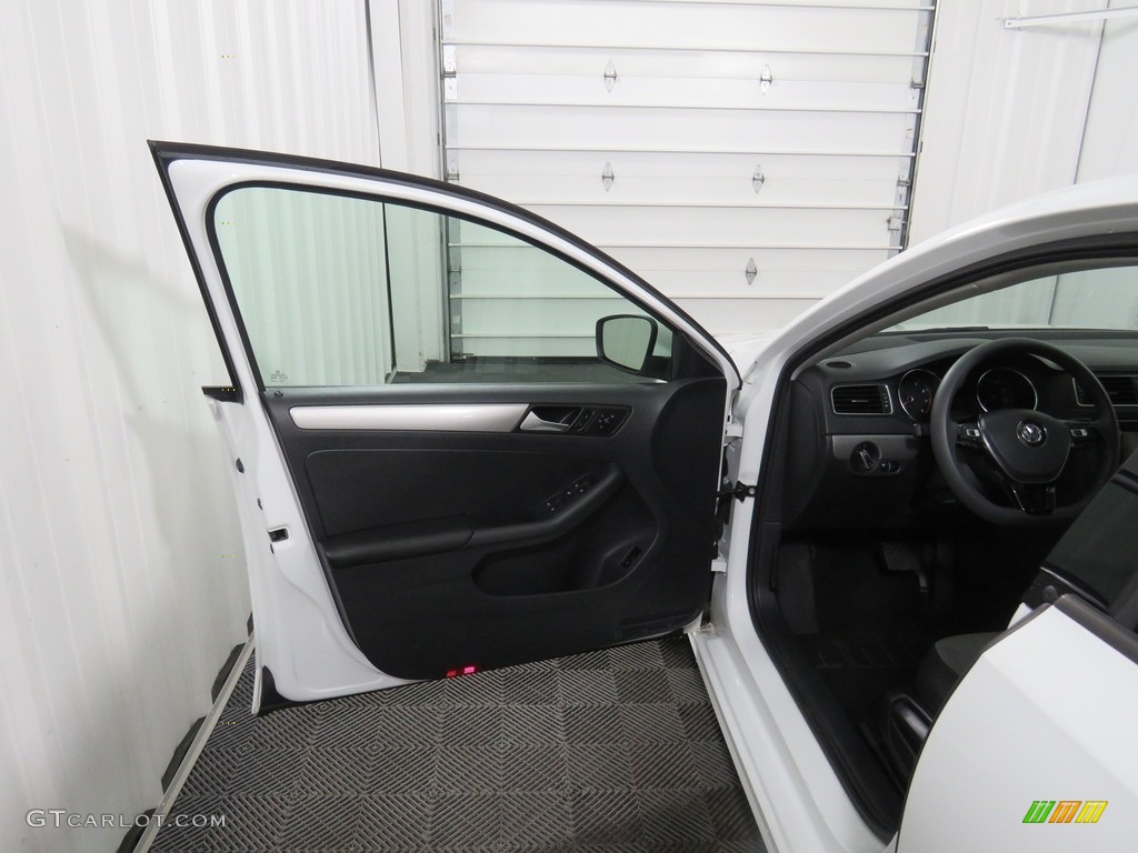2018 Jetta S - Pure White / Black/Palladium Gray photo #28