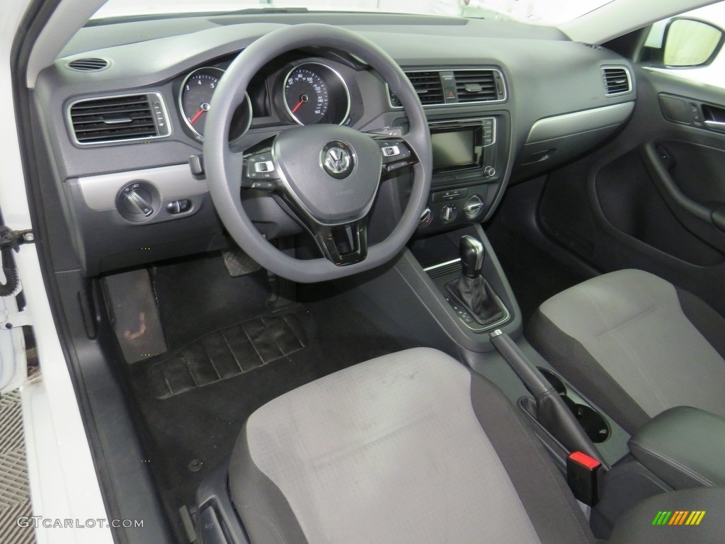 2018 Jetta S - Pure White / Black/Palladium Gray photo #30