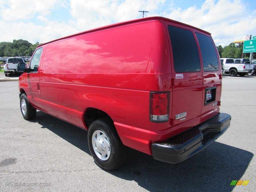 2013 E Series Van E250 Cargo - Vermillion Red / Medium Flint photo #3