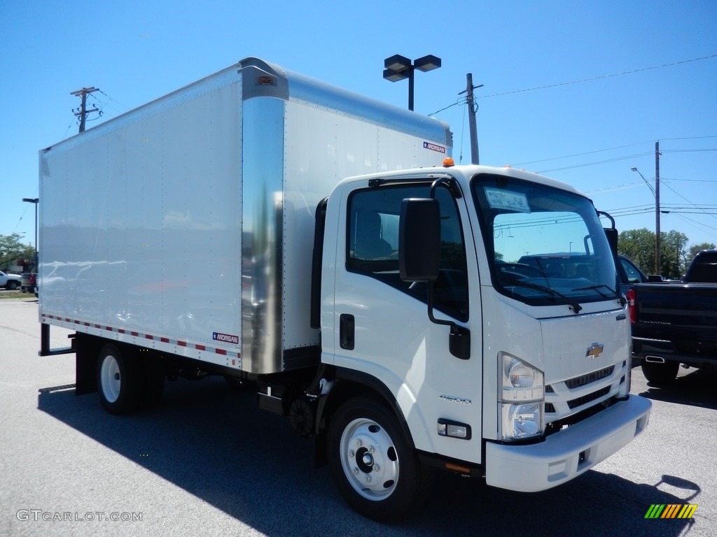 Arctic White 2019 Chevrolet Low Cab Forward 4500 Moving Truck Exterior Photo #133957744