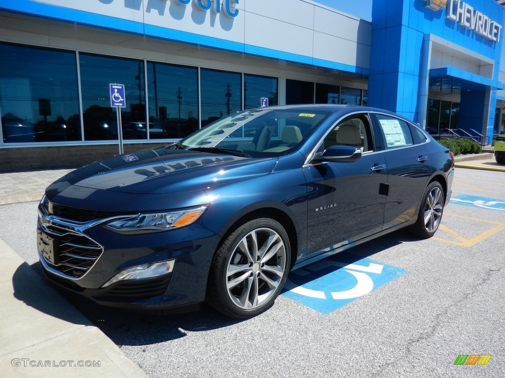 2019 Malibu Premier - Northsky Blue Metallic / Dark Atmosphere/Light Wheat photo #1