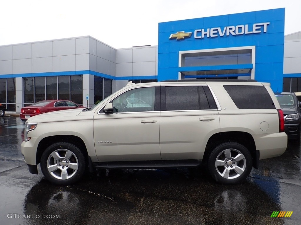 2015 Tahoe LT 4WD - Champagne Silver Metallic / Cocoa/Dune photo #3