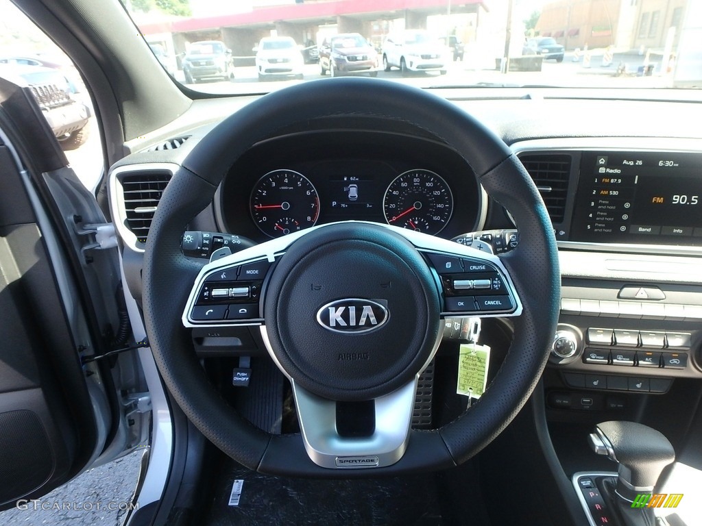 2020 Kia Sportage S AWD Black Steering Wheel Photo #133960069