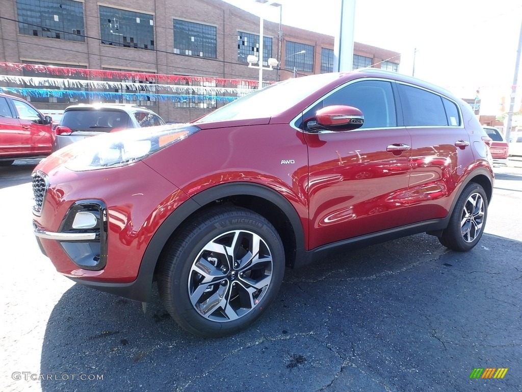 2020 Sportage EX AWD - Hyper Red / Black photo #9