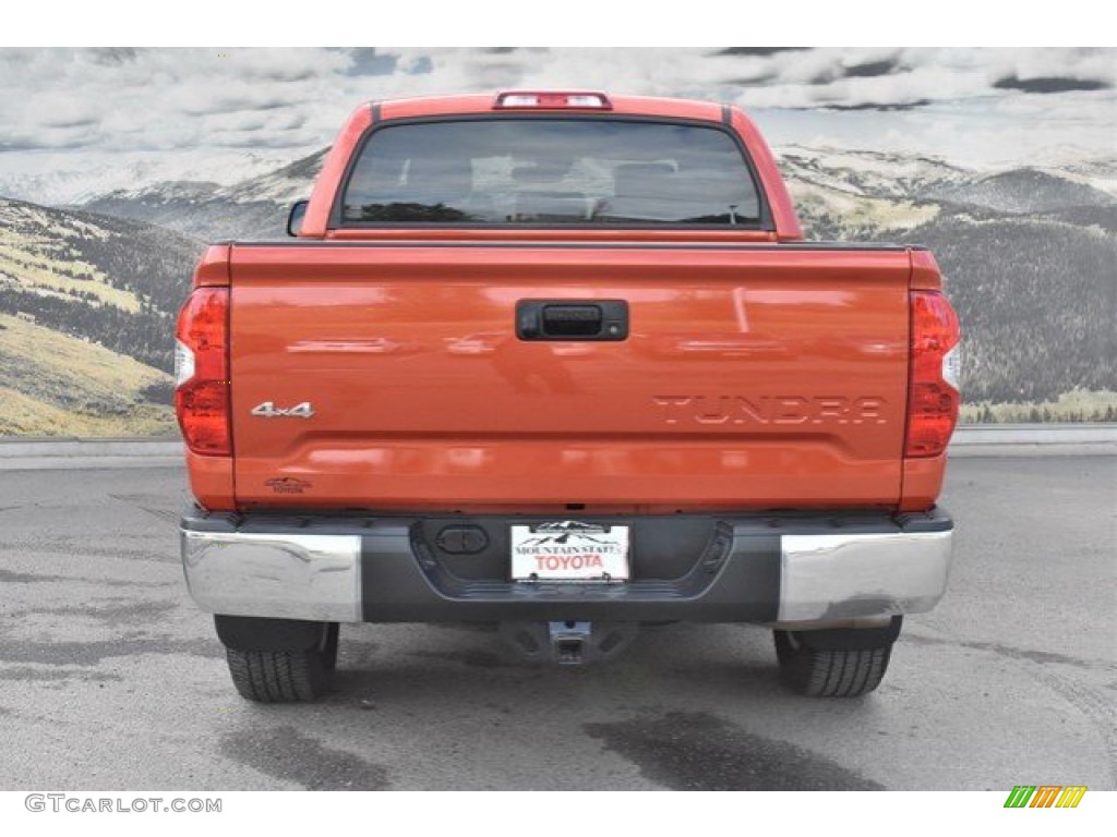 2018 Tundra SR5 CrewMax 4x4 - Inferno Orange / Black photo #8