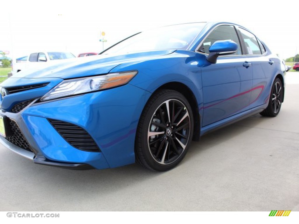 2019 Camry XSE - Blue Streak Metallic / Black photo #4