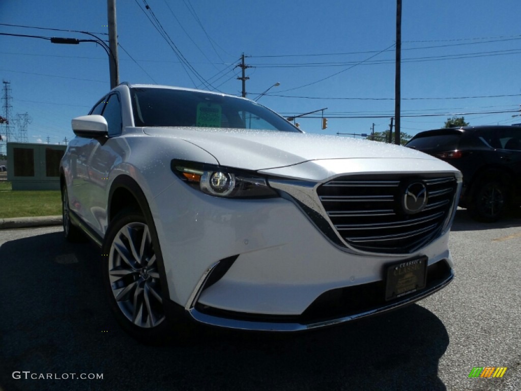 2019 CX-9 Signature AWD - Snowflake White Pearl Mica / Auburn photo #1