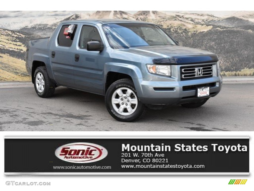 2007 Ridgeline RT - Steel Blue Metallic / Black photo #1
