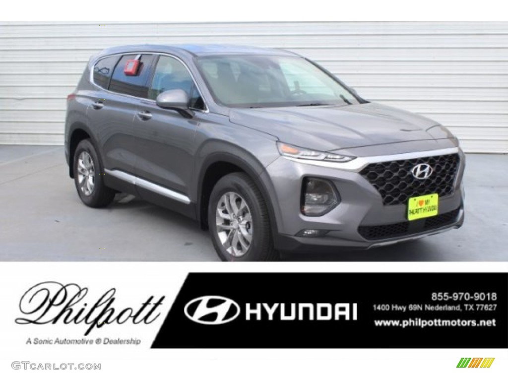 Machine Gray Hyundai Santa Fe