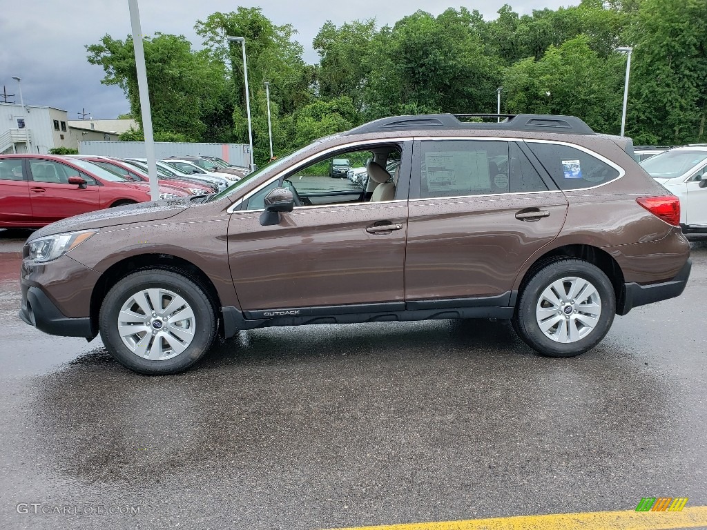 2019 Outback 2.5i Premium - Cinnamon Brown Pearl / Warm Ivory photo #3