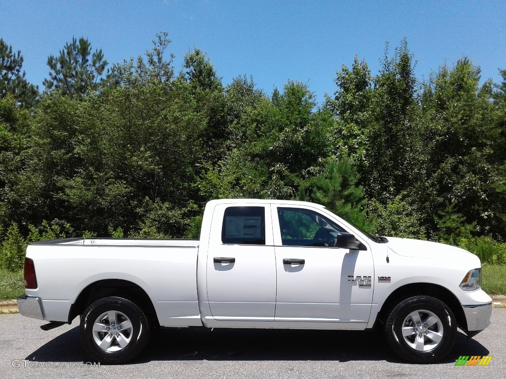 2019 1500 Classic Tradesman Quad Cab 4x4 - Bright White / Black/Diesel Gray photo #5