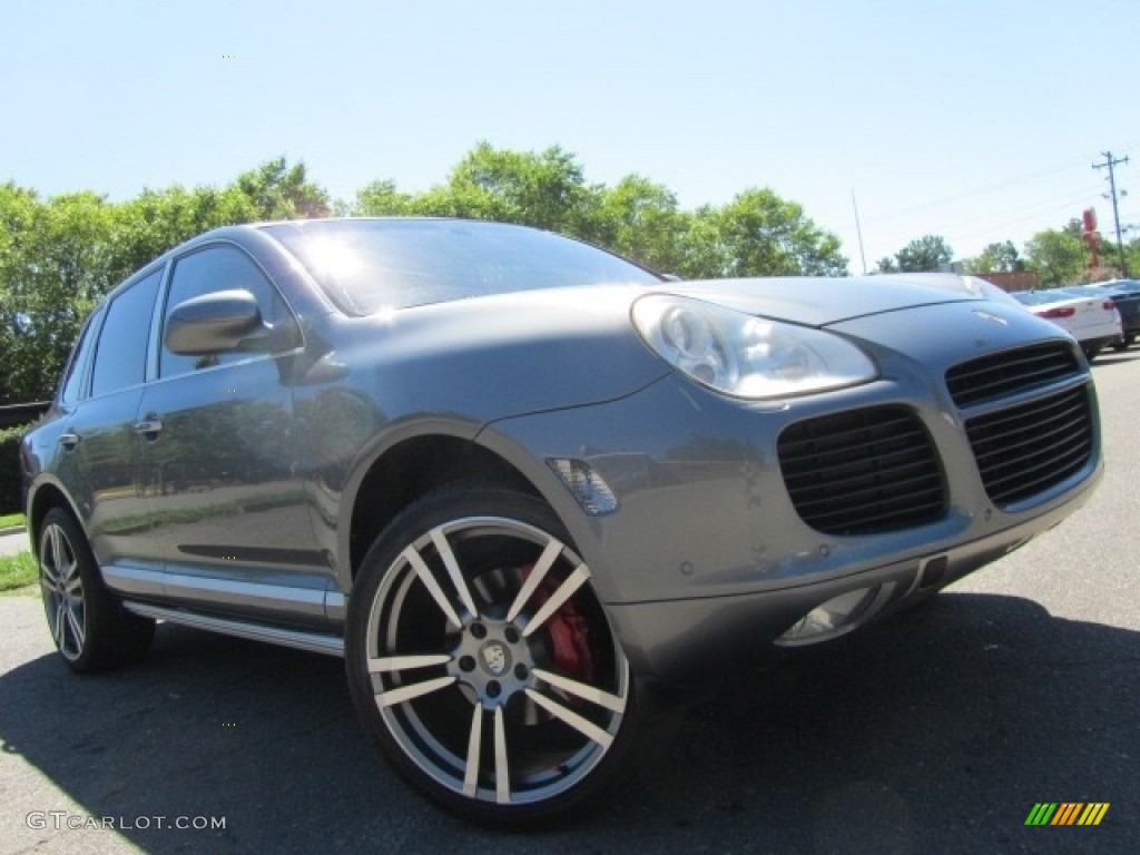 2004 Cayenne Turbo - Titanium Metallic / Stone/Steel Grey photo #2