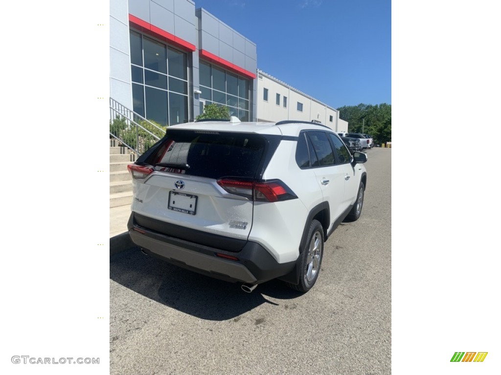 2019 RAV4 Limited AWD Hybrid - Blizzard White Pearl / Black photo #7