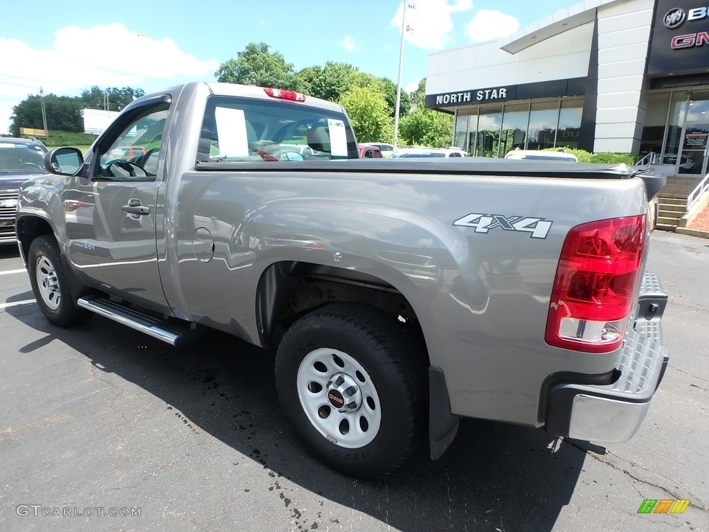 2013 Sierra 1500 Regular Cab 4x4 - Steel Gray Metallic / Dark Titanium photo #11