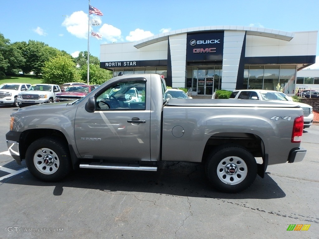 2013 Sierra 1500 Regular Cab 4x4 - Steel Gray Metallic / Dark Titanium photo #12