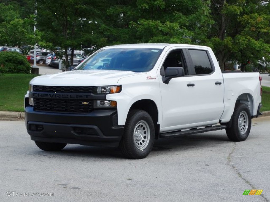 Summit White 2019 Chevrolet Silverado 1500 WT Crew Cab 4WD Exterior Photo #133975078