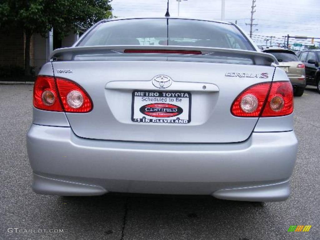 2008 Corolla S - Silver Streak Mica / Dark Charcoal photo #4