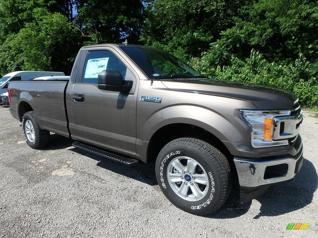 Stone Gray 2019 Ford F150 XLT Regular Cab 4x4 Exterior Photo #133978963