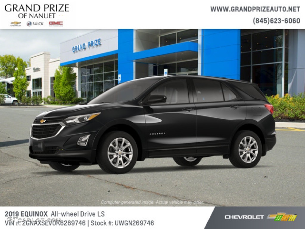 2019 Equinox LS AWD - Mosaic Black Metallic / Medium Ash Gray photo #2