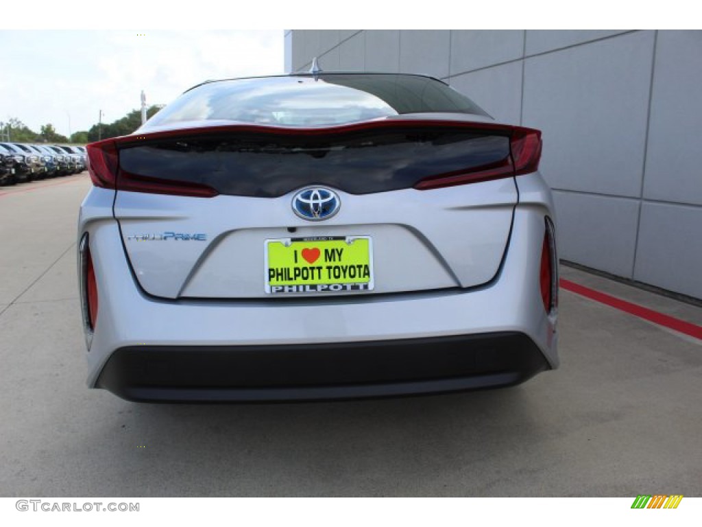 2019 Prius Prime Plus - Classic Silver Metallic / Black photo #7