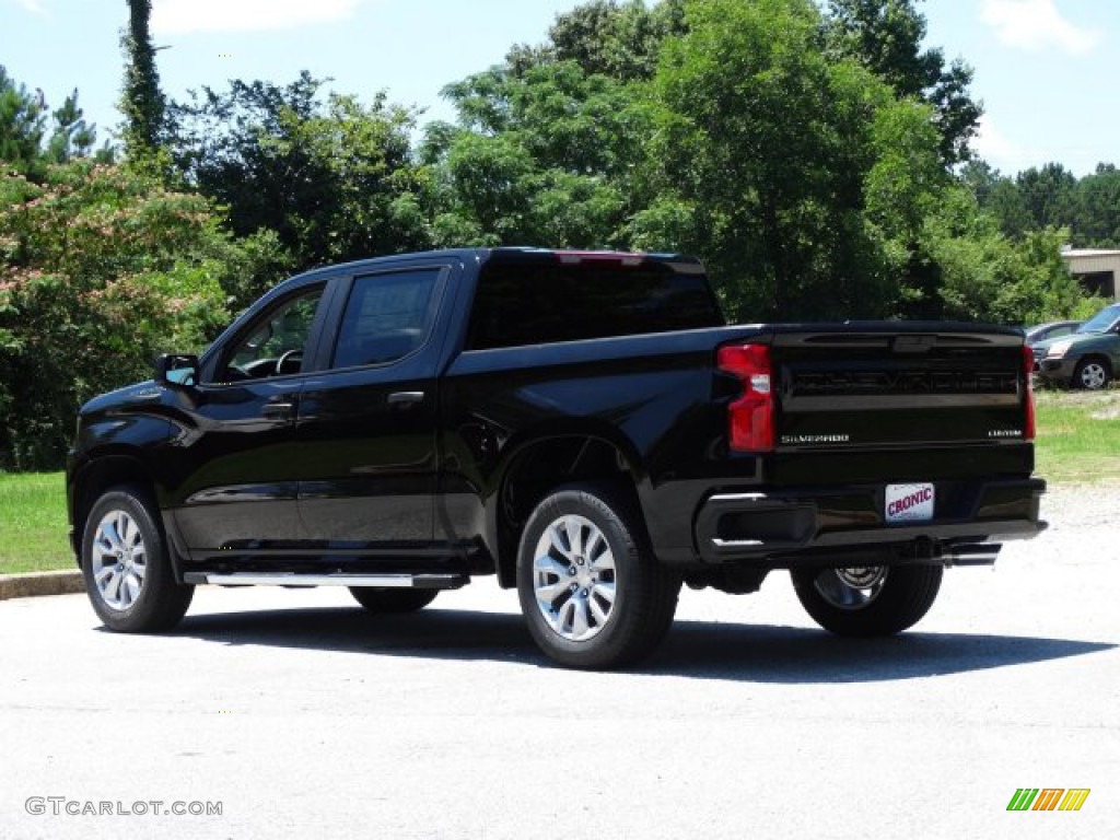2019 Silverado 1500 Custom Crew Cab - Black / Jet Black photo #6