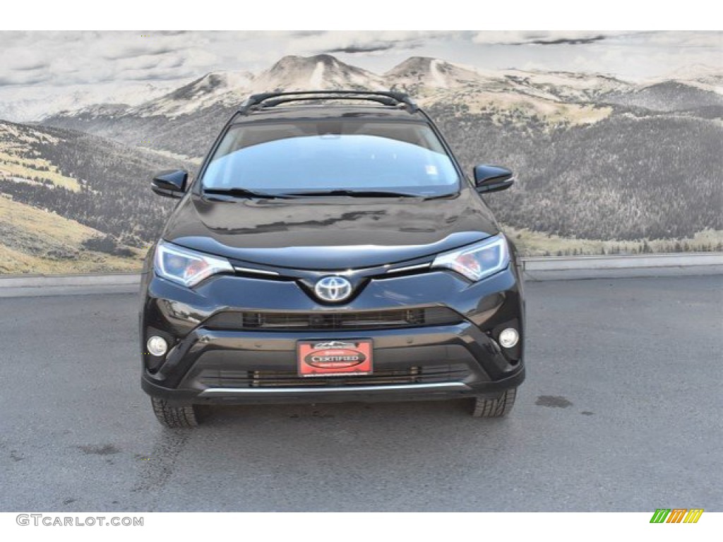 2017 RAV4 XLE AWD Hybrid - Black / Black photo #4