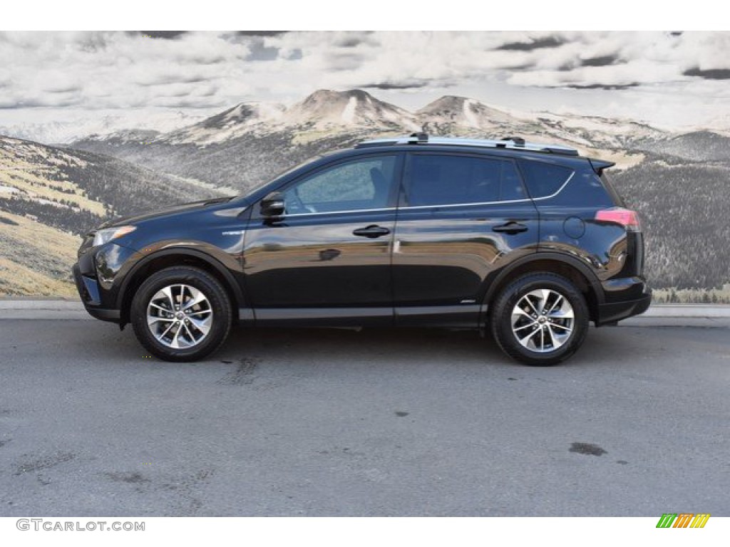 2017 RAV4 XLE AWD Hybrid - Black / Black photo #6