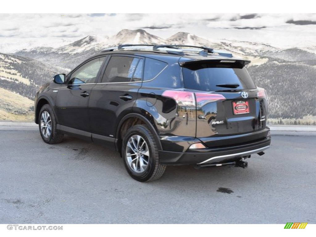 2017 RAV4 XLE AWD Hybrid - Black / Black photo #7