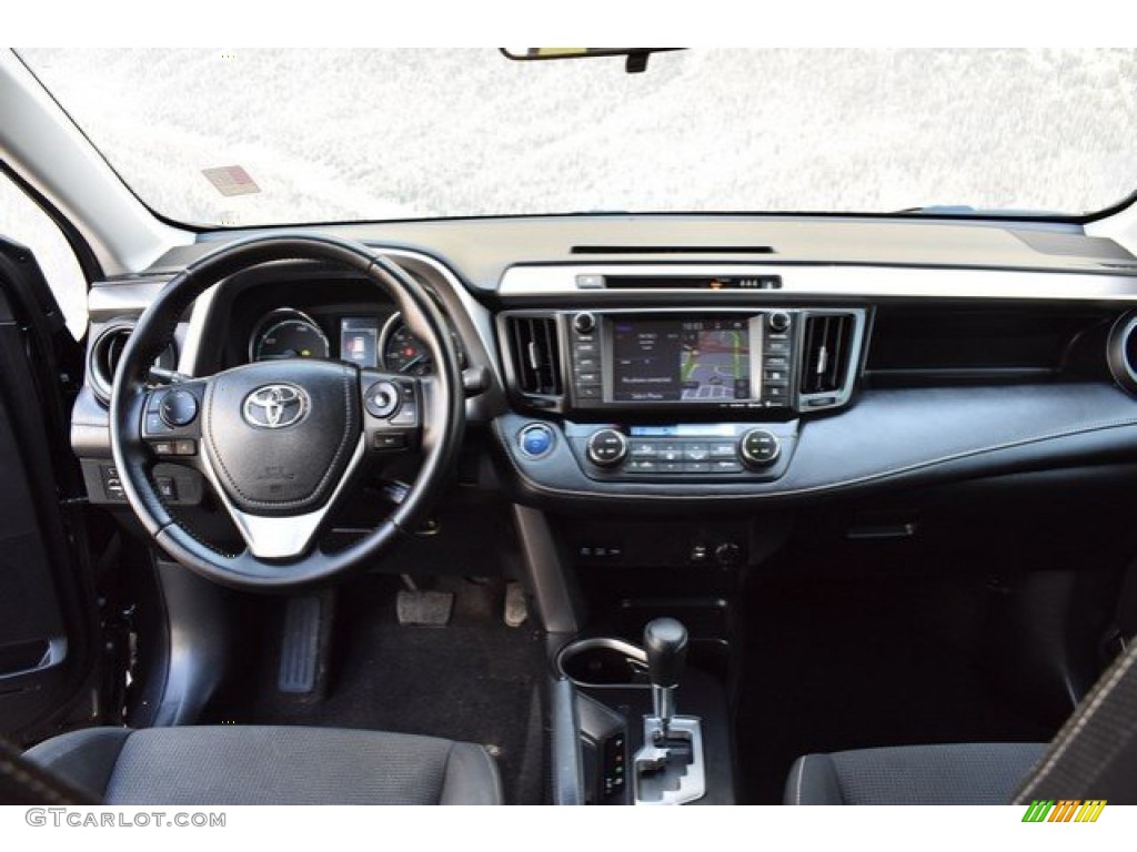 2017 RAV4 XLE AWD Hybrid - Black / Black photo #13