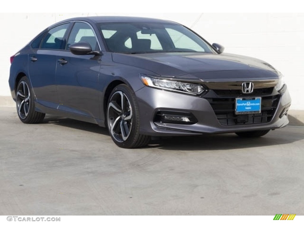 2019 Accord Sport Sedan - Modern Steel Metallic / Black photo #1