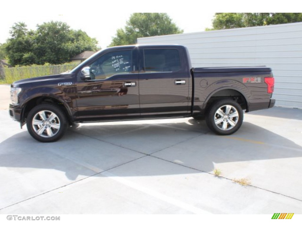 2018 F150 Platinum SuperCrew 4x4 - Magma Red / Black photo #6