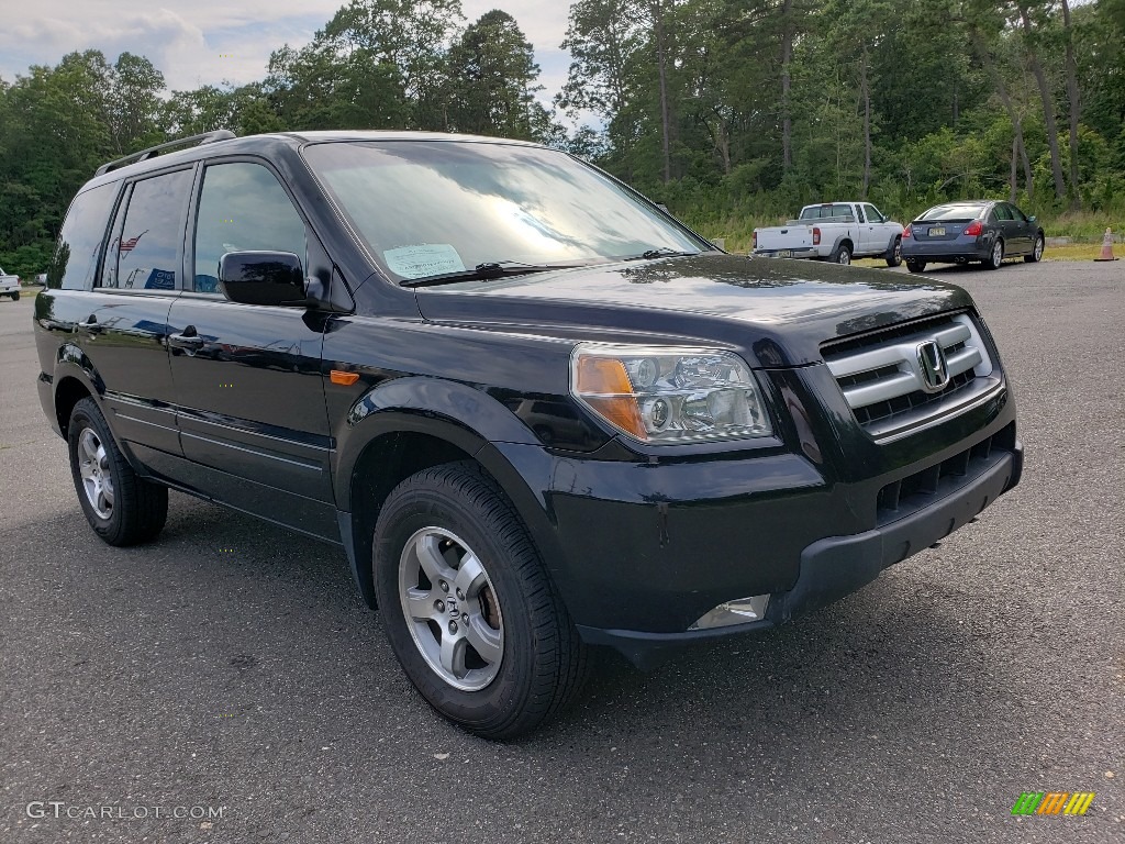 2006 Pilot EX-L 4WD - Nighthawk Black Pearl / Gray photo #3