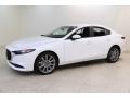 2019 Snowflake White Pearl Mica Mazda MAZDA3 Preferred Sedan  photo #3