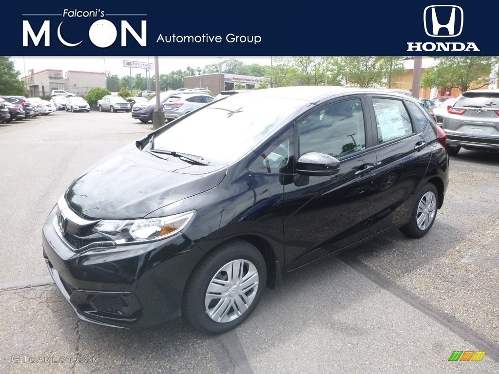 2019 Fit LX - Crystal Black Pearl / Black photo #1