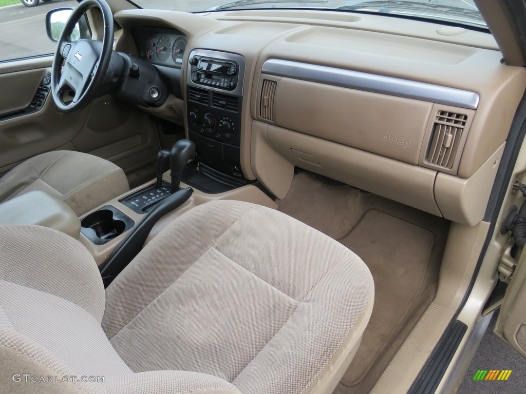 2001 Grand Cherokee Laredo 4x4 - Champagne Pearl / Agate photo #37