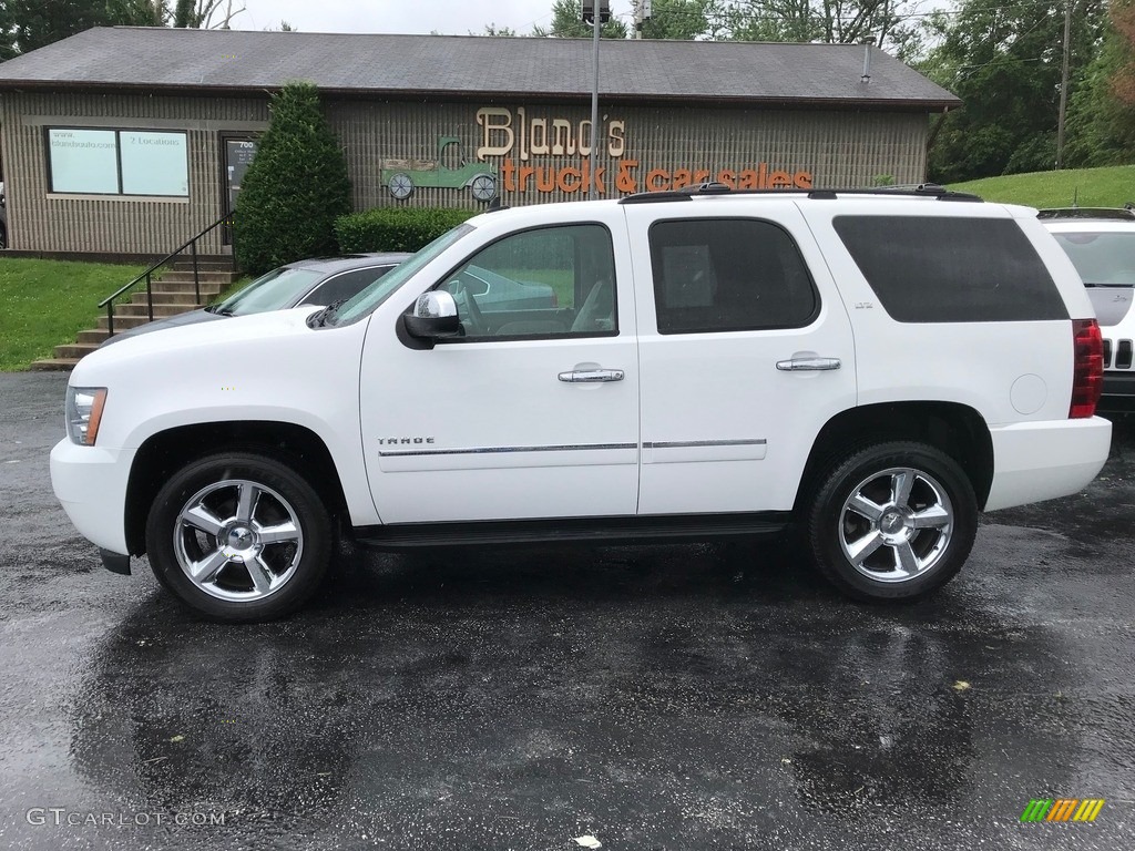 2014 Tahoe LTZ 4x4 - Summit White / Light Titanium/Dark Titanium photo #1