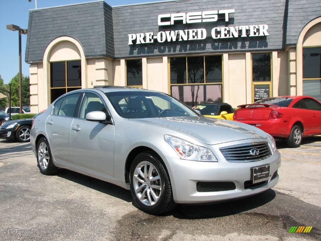 2007 G 35 Journey Sedan - Liquid Platinum Metallic / Stone Gray photo #1