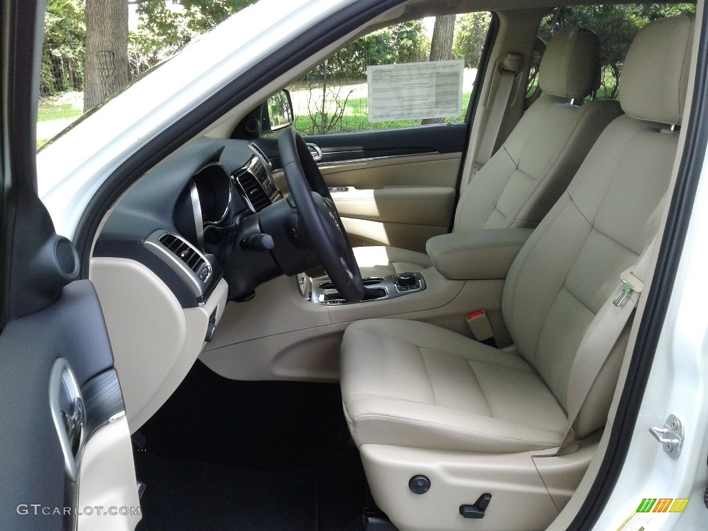 2019 Grand Cherokee Limited 4x4 - Bright White / Light Frost Beige/Black photo #10