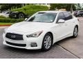 2015 Moonlight White Infiniti Q50 3.7  photo #3