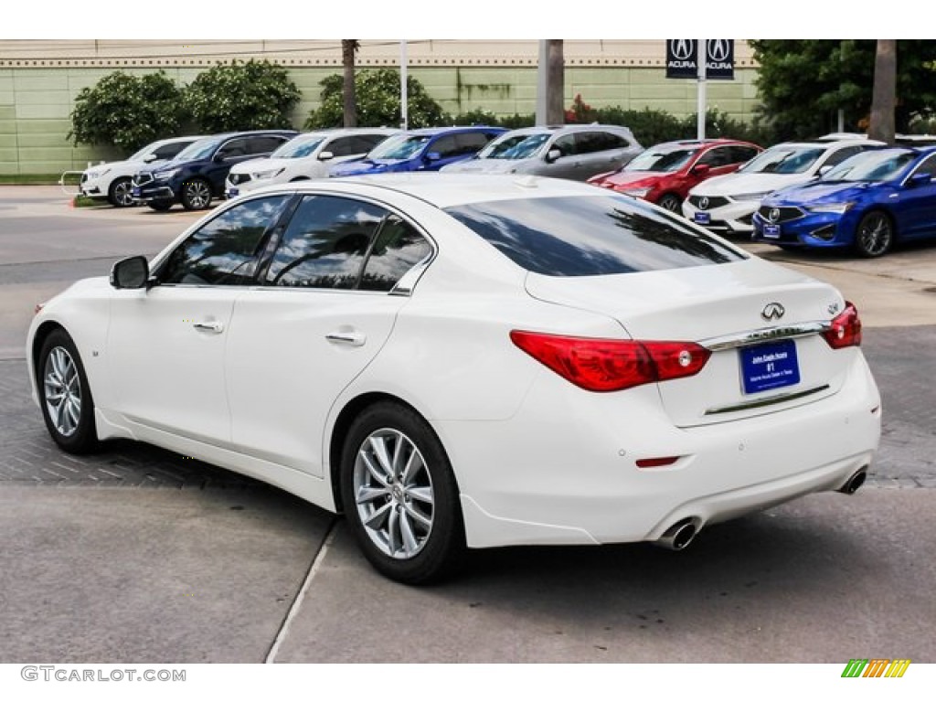 2015 Q50 3.7 - Moonlight White / Wheat photo #5