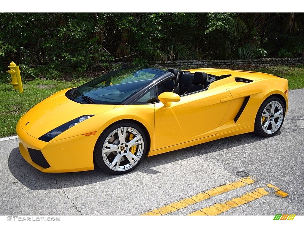 Giallo Midas 2006 Lamborghini Gallardo Spyder E-Gear Exterior Photo #134012217
