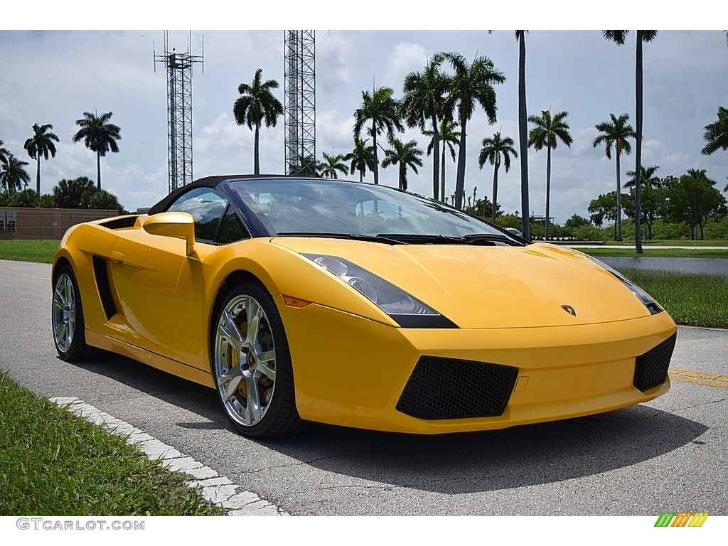 Giallo Midas 2006 Lamborghini Gallardo Spyder E-Gear Exterior Photo #134012304
