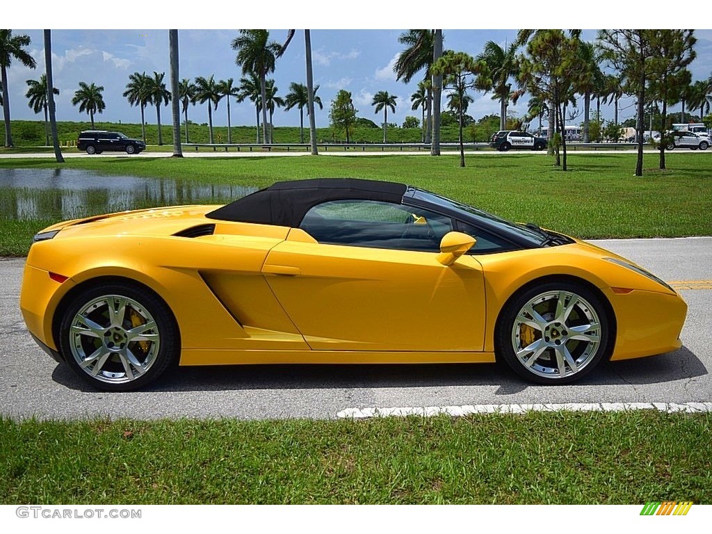 2006 Gallardo Spyder E-Gear - Giallo Midas / Nero Perseus photo #8