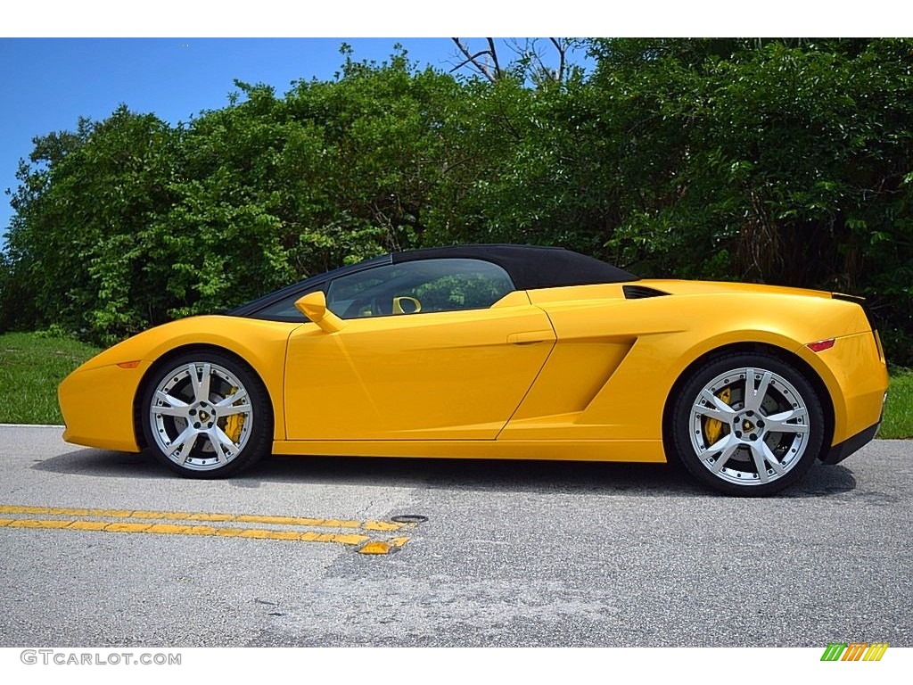 Giallo Midas 2006 Lamborghini Gallardo Spyder E-Gear Exterior Photo #134012370